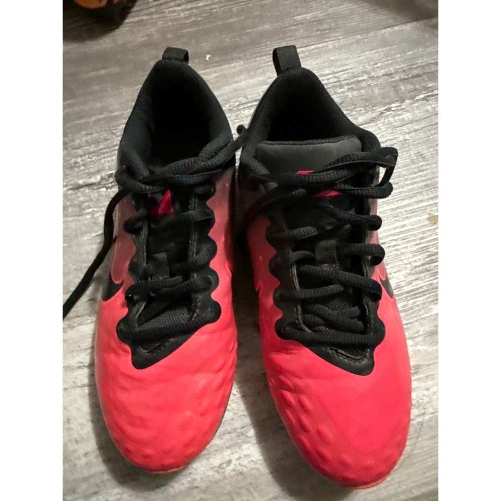 Nike Alpha Huarache Keystone Low Kids Baseball Cleats Red Black  Size 3Y